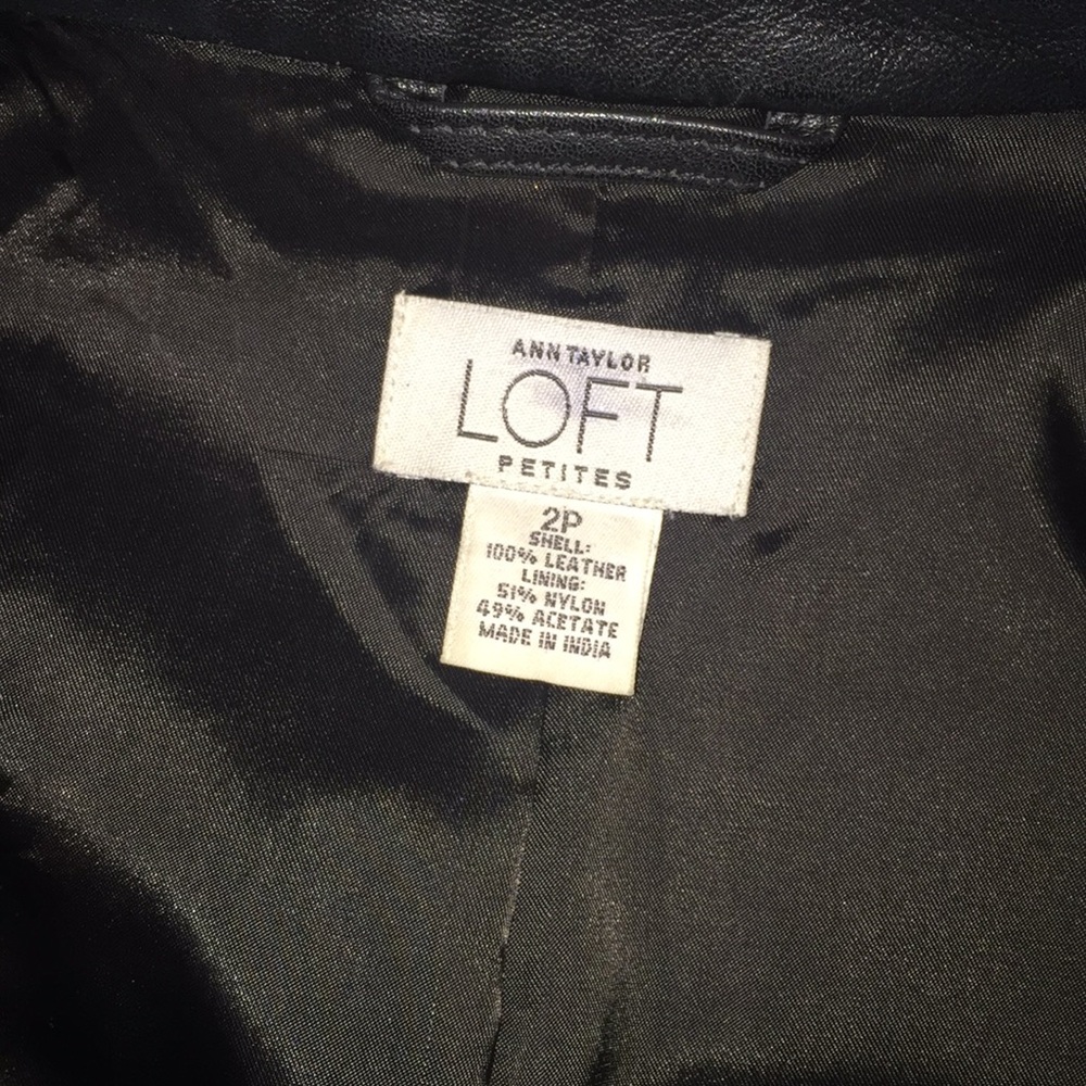 Loft Petites leather jacket - Picture 4 of 4